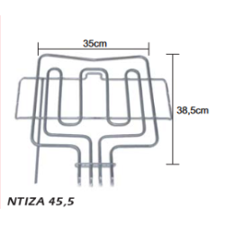 Αντίσταση με γκριλ άνω φούρνου κουζίνας BOSCH/PITSOS/SIEMENS SIEMENS APM0017