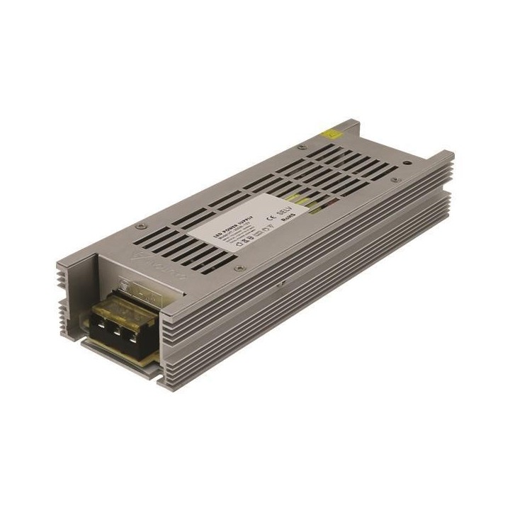 Τροφοδοτικό μεταλλικό SLIM 12V DC 200W IP20 EUROLAMP