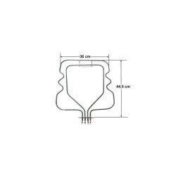 Αντίσταση (830watt 220volt + 650watt 85volt) κάτω φούρνου κουζίνας PITSOS/SIEMENS/BOSCH SIEMENS AKM0032 2