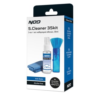 NOD S.CLEANER 35KIT 3-σε-1 σετ καθαρισμού οθονών, 35ml MELICONI 141-0236