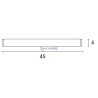 Φωτιστικό μπάνιου 6W LED 4000K 45cm EUROLAMP EUROLAMP FOBA0004