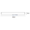 Φωτιστικό μπάνιου 10W LED 4000K 60.5cm EUROLAMP EUROLAMP FOBA0005
