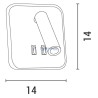Φωτιστικό μπάνιου 11W & 3W LED 3000K EUROLAMP EUROLAMP FOBA0007