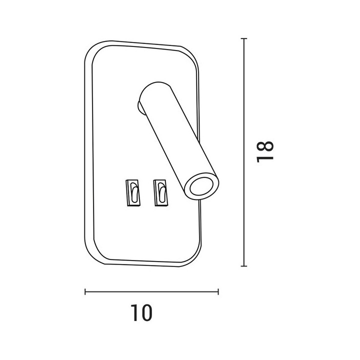 Φωτιστικό μπάνιου 11W & 3W LED 3000K EUROLAMP EUROLAMP FOBA0008