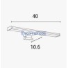 Φωτιστικό μπάνιου led 3000K ασημί EUROLAMP EUROLAMP FOBA0013