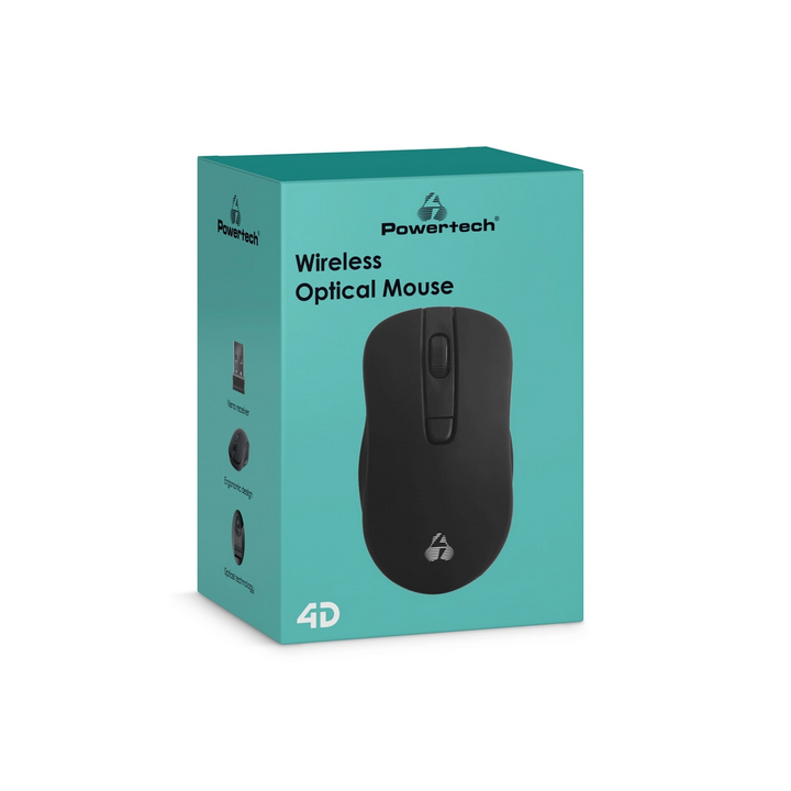 Ασύρματο ποντίκι PT-1076, οπτικό, 2200DPI, μαύρο POWERTECH  PT-1076