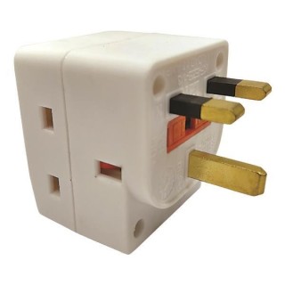 Αντάπτορας αγγλίας τριών θέσεων με προστασία επαφών  POL0052