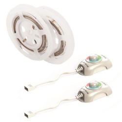 Ταινία led dimmable με αισθητήρα κίνησης 1,5m(2 τεμάχια) 9W 12V RGB IP65 EUROLAMP EUROLAMP 145-70022