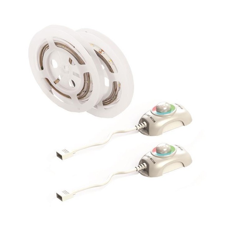 Ταινία led dimmable με αισθητήρα κίνησης 1,5m(2 τεμάχια) 9W 12V RGB IP65 EUROLAMP EUROLAMP 145-70022