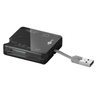 Αντάπτορας Card reader πολλαπλών τύπων 480mbps μαύρο GOOBAY  95674