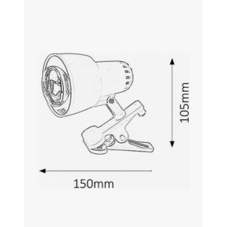 Φωτιστικό γραφείου με κλίπ λευκό RABALUX