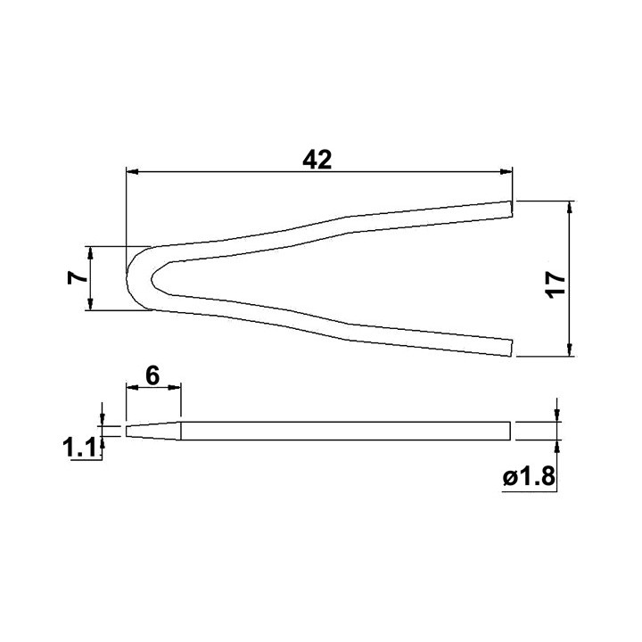 Μύτη κολλητηρίου D2-1(ZND)  KOLM0001