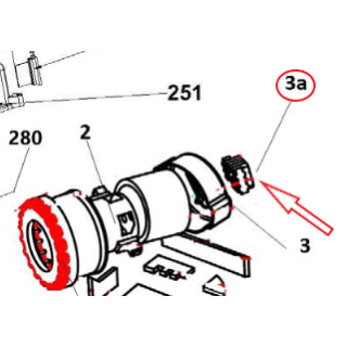 Βάση πίσω μοτέρ σκούπας HOOVER original HOOVER SKFLA0005