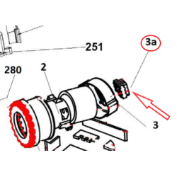 Βάση πίσω μοτέρ σκούπας HOOVER original HOOVER SKFLA0005