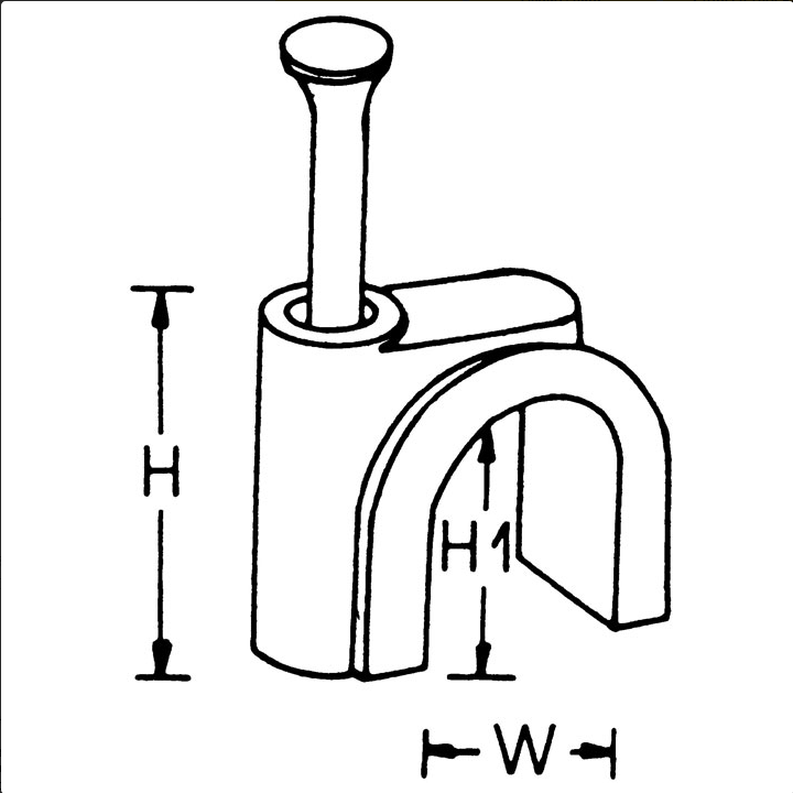 copy of Ρόκα στήριξης καλωδίου στρόγγυλο 5x20