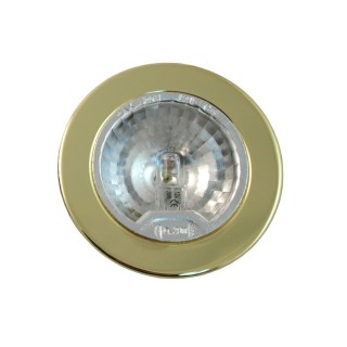 Σπότ χωνευτό για G4 λαμπτήρες χρυσό ΓΕΝΙΚΗΣ ΧΡΗΣΗΣ SPOT0003