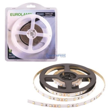 Ταινία Led κίτ 3 μέτρων 4000K 10W/m EUROLAMP EUROLAMP 147-70010