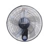 Wall fan Φ44.5 65W with remote control, black EUROLAMP