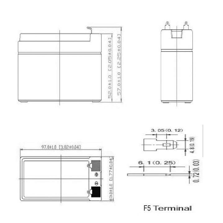 copy of Μπαταρία μολύβδου 12V 7AHh κλειστού τύπου ΓΕΝΙΚΗΣ ΧΡΗΣΗΣ