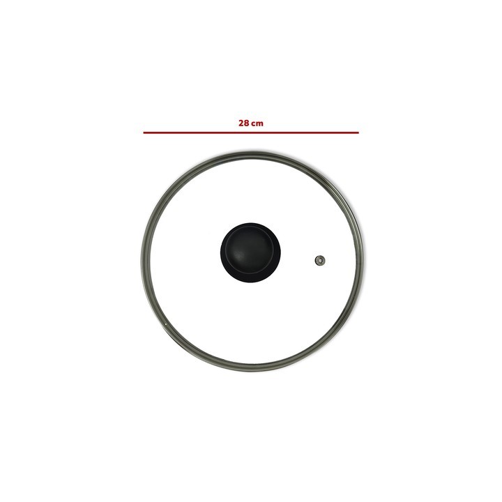 Καπάκι κατσαρόλας γυάλινο με χειρολαβή Φ28 ΓΕΝΙΚΗΣ ΧΡΗΣΗΣ ΓΕΝΙΚΗΣ ΧΡΗΣΗΣ XKAP0028