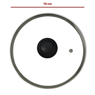 Καπάκι κατσαρόλας γυάλινο με χειρολαβή Φ16 ΓΕΝΙΚΗΣ ΧΡΗΣΗΣ ΓΕΝΙΚΗΣ ΧΡΗΣΗΣ XKAP0016