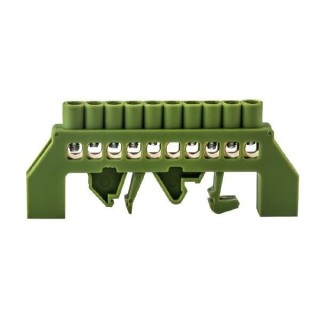 Μπάρα γειώσεως 12 θέσεων πράσινο ΓΕΝΙΚΗΣ ΧΡΗΣΗΣ MPG0012