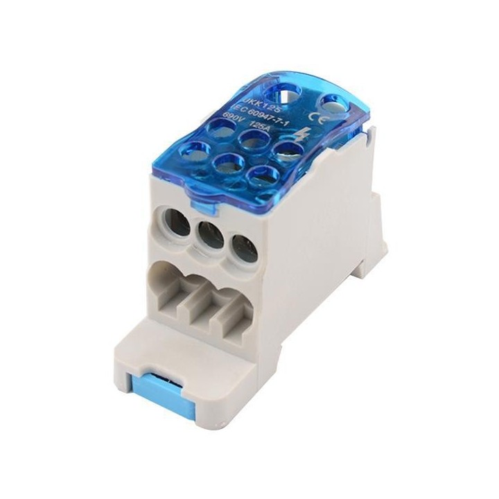 Μπλόκ διανομής ράγας 125A﻿ ΓΕΝΙΚΗΣ ΧΡΗΣΗΣ MPLD0125