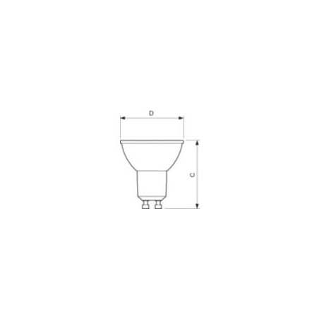 Λάμπα LED spot 5-50W GU10 6500K 36° DIMMABLE SYLVANIA SYLVANIA MR16565D