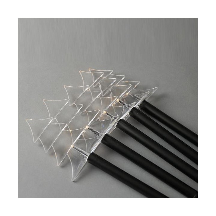 Δέντρα με ραβδί για κάρφωμα στο έδαφος led εσωτερικού και εξωτερικού με ηλιακό συλλέκτη και αισθητήρα φωτός με θερμό χρώμα EU...