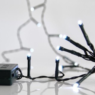 Λαμπάκια μπαταρίας led εσωτερικού χώρου σειράς 50L με πράσινο καλώδιο λευκό χρώμα EUROLAMP 600-11682