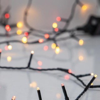 Λαμπάκια led  εσωτερικού και εξωτερικού χώρου σε σειρά 900L, με πράσινο  καλώδιο και θερμό χρώμα με πρόγραμμα