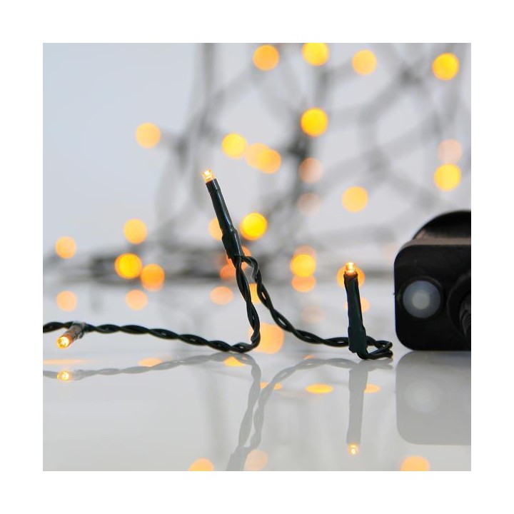 Λαμπάκια led σε σειρά 700L, με πράσινο καλώδιο και θερμό χρώμα με 8 πρόγραμμα και μνήμη EUROLAMP 600-13621