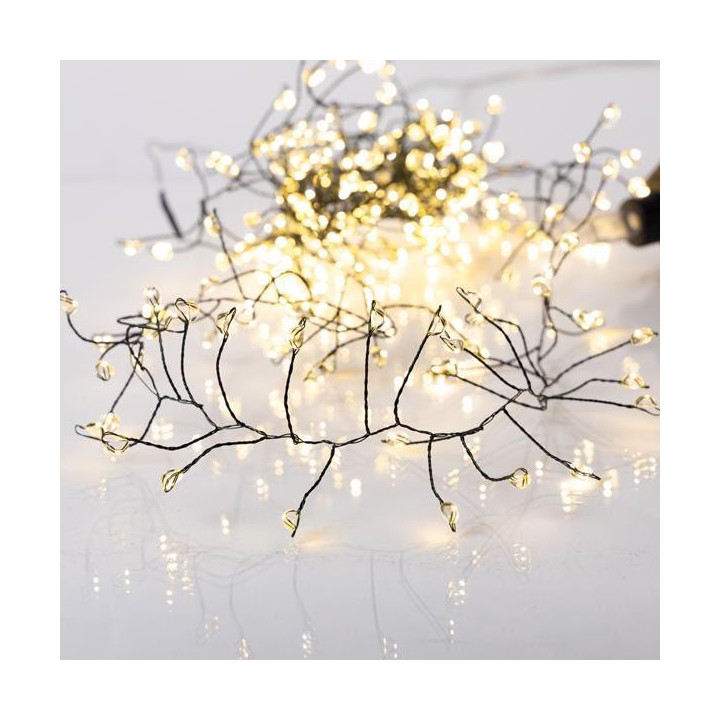 copy of Λαμπάκια led  εσωτερικού και εξωτερικού χώρου σε σειρά 900L, με πράσινο  καλώδιο και θερμό χρώμα με πρόγραμμα