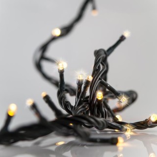 Λαμπάκια led FLASH εσωτερικού και εξωτερικού χώρου σε σειρά 700L με πράσινο καλώδιο και θερμό λευκά χρώμα επεκτεινώμενα EUROL...