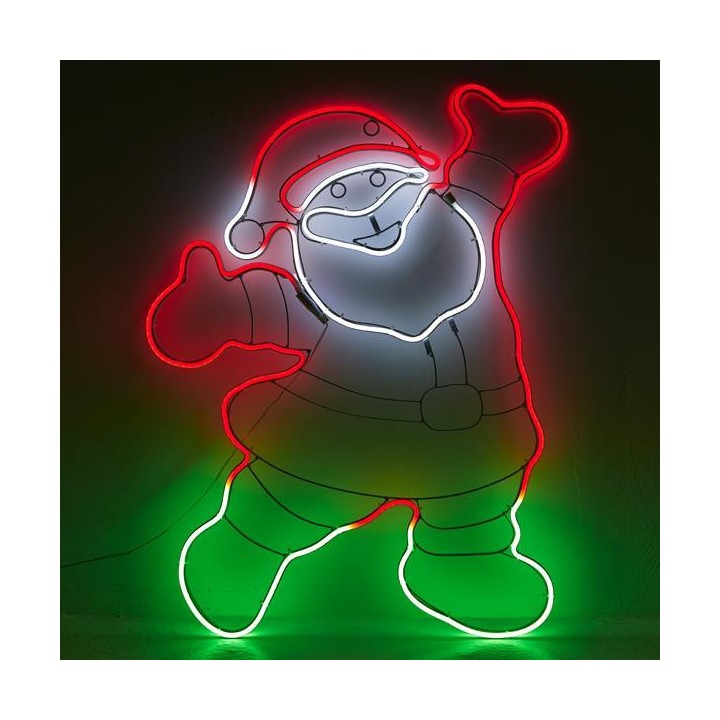 Άγιος Βασίλης με φωτοσωλήνα NEON 5m 61x78cm  600-23108