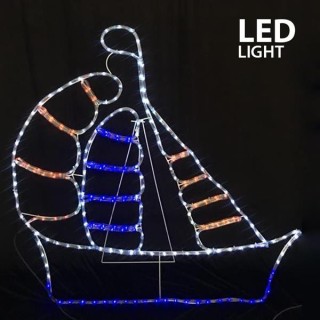 Καράβι με φωτοσωλήνα LED 11m 106x104cm  600-20102