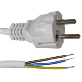 Καλώδιο τροφοδοσίας σούκο λευκό 3x1mm 2m ΓΕΝΙΚΗΣ ΧΡΗΣΗΣ ΓΕΝΙΚΗΣ ΧΡΗΣΗΣ PTO3120