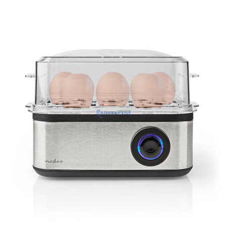 Ανοξείδωτος βραστήρας αυγών (1-8 αυγά), 500W. LIFE NEDIS KAEB130EAL