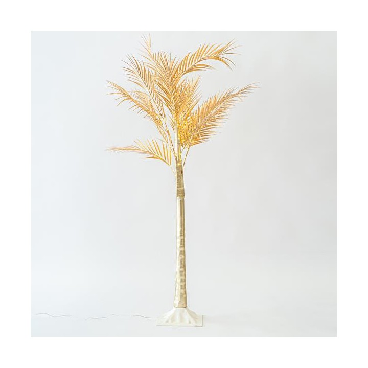 Δέντρο χρυσό με φύλλωμα φτέρης με 110 θερμά led EUROLAMP 600-30580