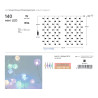 Λαμπάκια led με κρακελέ μπάλες κουρτίνα 140x100cm σε σειρά 140L με λευκό σύρμα και χρωματιστά led EUROLAMP 600-11434 Λαμπάκια led με κρακελέ μπάλες κουρτίνα 140x100cm σε σειρά 140L με λευκό σύρμα και χρωματιστά led EUROLAMP 600-11434