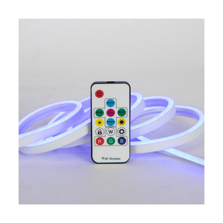 Φωτοσωλήνας neon flex pixel RGB με πρόγραμμα και τηλεχειρηστήριο 5m EUROLAMP EUROLAMP 600-23211
