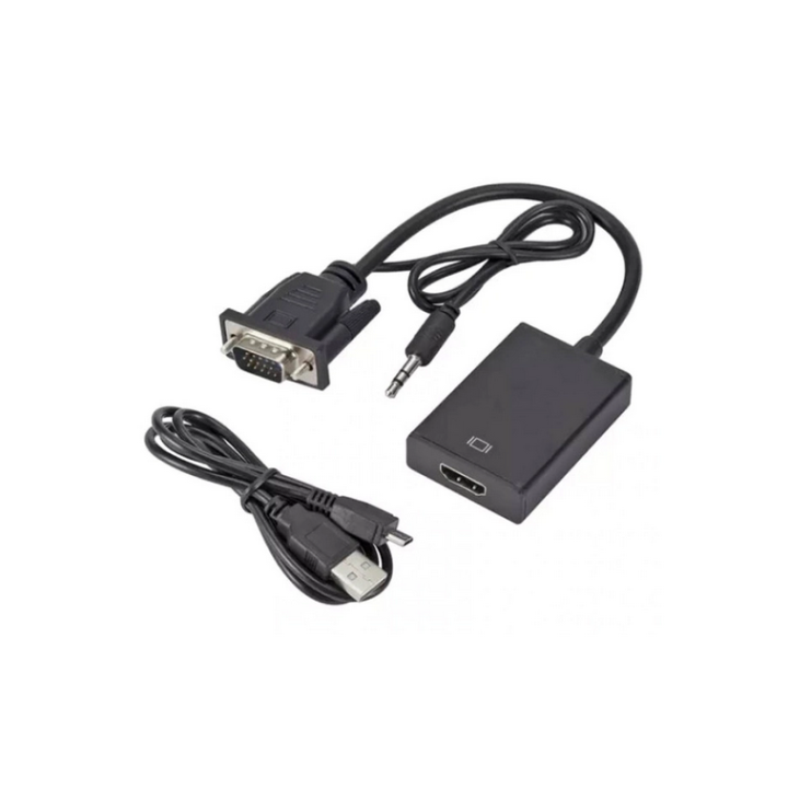 Αντάπτορας VGA και 3.55mm σε HDMI μαύρος
