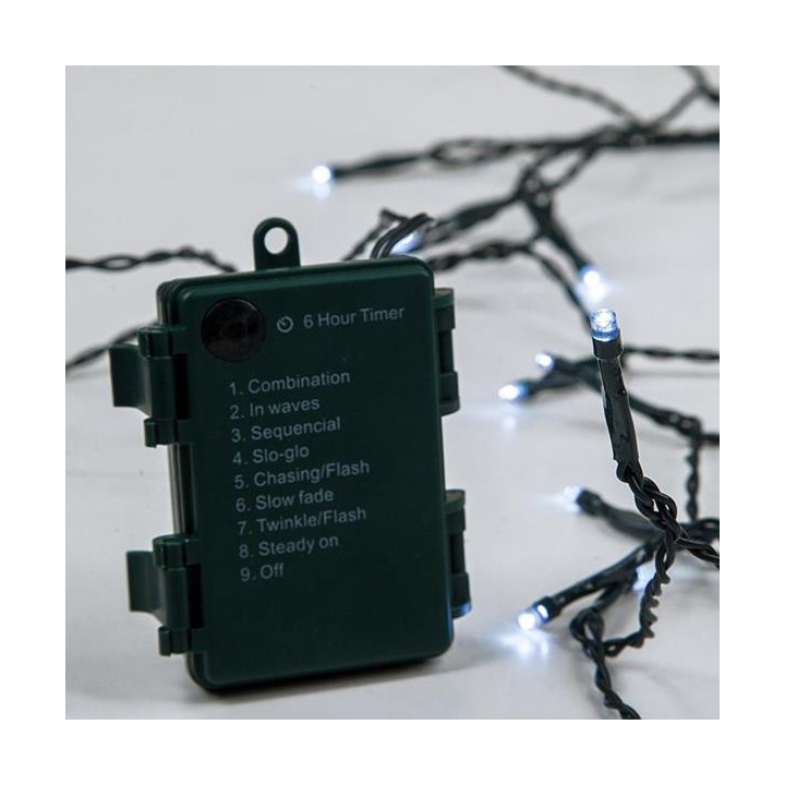 copy of Λαμπάκια led  εσωτερικού και εξωτερικού χώρου σε σειρά 1500L, με πράσινο  καλώδιο και ψυχρό χρώμα με  πρόγραμμα