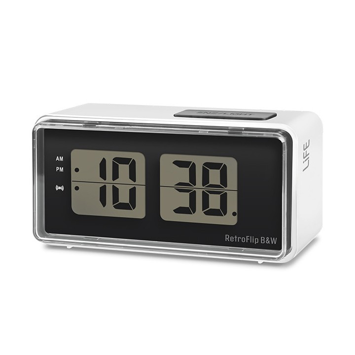 Ψηφιακό ρολόι / ξυπνητήρι με οθόνη LCD και retro flip design