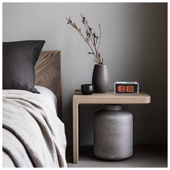 Ψηφιακό ρολόι / ξυπνητήρι με οθόνη LCD και retro flip design