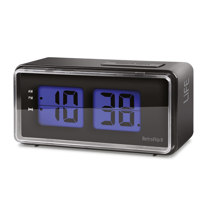 Ψηφιακό ρολόι / ξυπνητήρι με οθόνη LCD και retro flip design. LIFE RETROFLIP II