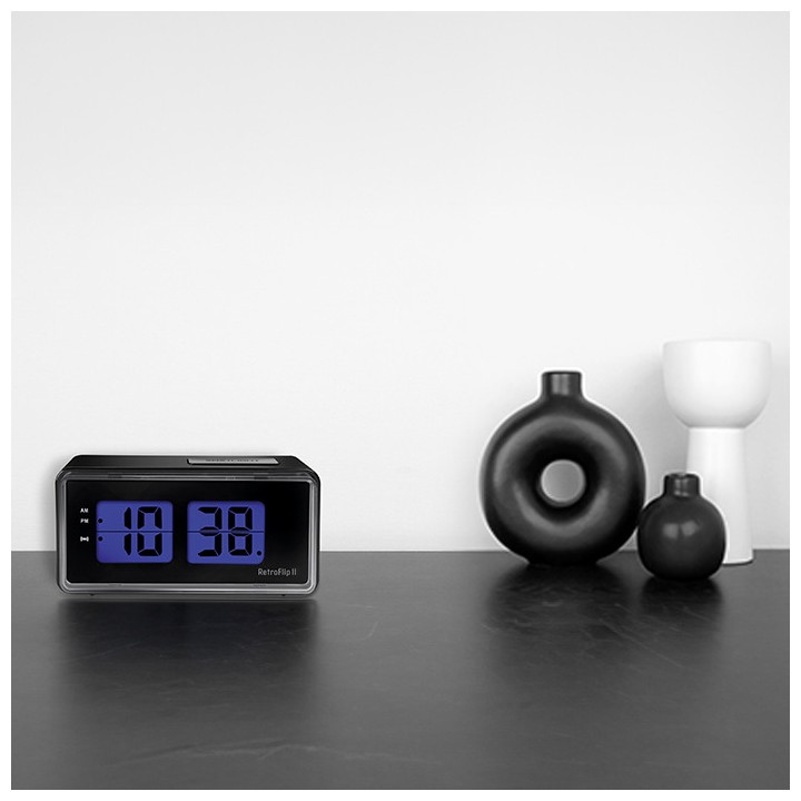 Ψηφιακό ρολόι / ξυπνητήρι με οθόνη LCD και retro flip design. LIFE RETROFLIP II