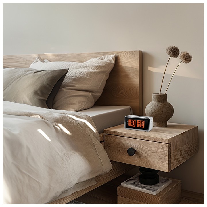 copy of Ψηφιακό ρολόι / ξυπνητήρι με οθόνη LCD και retro flip design