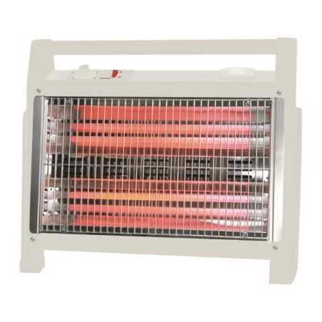 Θερμάστρα χαλαζία λευκή 1600W EUROLAMP EUROLAMP 920-29165