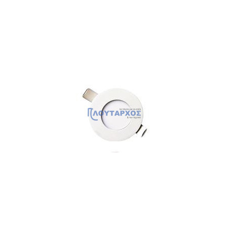 Φωτιστικό χωνευτό spot slim 3W Φ85 6500K λευκό EUROLAMP EUROLAMP 145-68600 Φωτιστικό χωνευτό spot slim 3W Φ85 6500K λευκό EUROLAMP EUROLAMP 145-68600